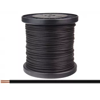 Donau Elektronik 218-11-100 lanko 2 x 0,14 mm² čierna 100 m