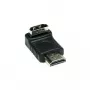 Good Connections HDMI adaptér 19-pin konektor samec na konektor samica, zahnutý nadol, čierny (HDMI-FMWU)