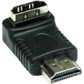 Good Connections HDMI adaptér 19-pin konektor samec na konektor samica, zahnutý nadol, čierny (HDMI-FMWU)