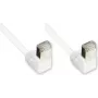 GoodConnections Cat. 5e F/UTP patch kábel, biely, 5 m, RJ45 konektory zahnuté 90° nadol 805W-050WI