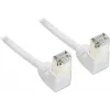 GoodConnections Cat. 5e F/UTP patch kábel, biely, 5 m, RJ45 konektory zahnuté 90° nadol 805W-050WI