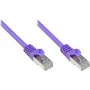 GoodConnections Alcasa 0,3 m Cat5e SF/UTP RJ45 patch kábel, fialový 855V-003