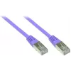 GoodConnections Alcasa 0,3 m Cat5e SF/UTP RJ45 patch kábel, fialový 855V-003