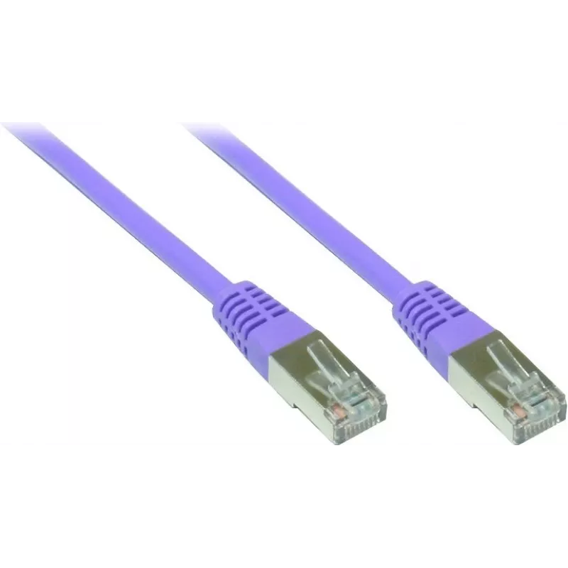 GoodConnections Alcasa 0,3 m Cat5e SF/UTP RJ45 patch kábel, fialový 855V-003