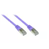 GoodConnections Alcasa 0,3 m Cat5e SF/UTP RJ45 patch kábel, fialový 855V-003