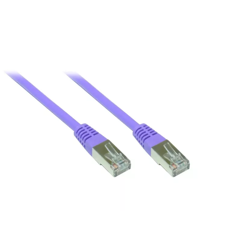 GoodConnections Alcasa 0,3 m Cat5e SF/UTP RJ45 patch kábel, fialový 855V-003