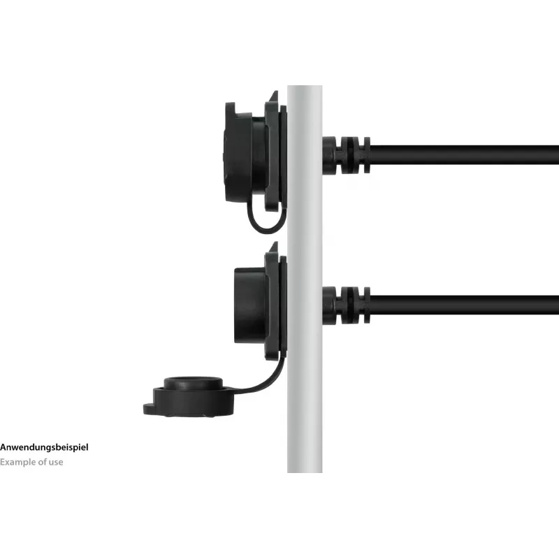 GoodConnections IC01-16U3102-010 S1 priemyselný USB-C kábel, USB 3.2 Gen 2, zástrčka na vstavanú zásuvku, M16, IP65/67, 1 m