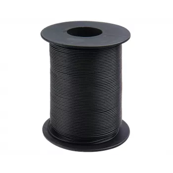 Donau Elektronik 105-1-100 inštalačný vodič 1 x 0,20 mm² čierny 100 m