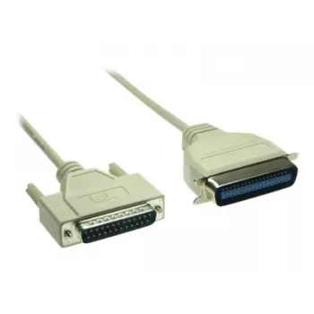 GoodConnections Premium paralelný tlačiarňový kábel, DB25 konektor samec na Centronics 36 konektor samec, 0,6 m, sivý, dvojito tienený 4090-06