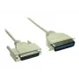 GoodConnections Premium paralelný tlačiarňový kábel, DB25 konektor samec na Centronics 36 konektor samec, 0,6 m, sivý, dvojito tienený 4090-06