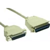 GoodConnections Premium paralelný tlačiarňový kábel, DB25 konektor samec na Centronics 36 konektor samec, 0,6 m, sivý, dvojito tienený 4090-06