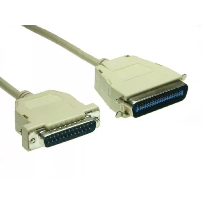 GoodConnections Premium paralelný tlačiarňový kábel, DB25 konektor samec na Centronics 36 konektor samec, 0,6 m, sivý, dvojito tienený 4090-06