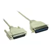 GoodConnections Premium paralelný tlačiarňový kábel, DB25 konektor samec na Centronics 36 konektor samec, 0,6 m, sivý, dvojito tienený 4090-06