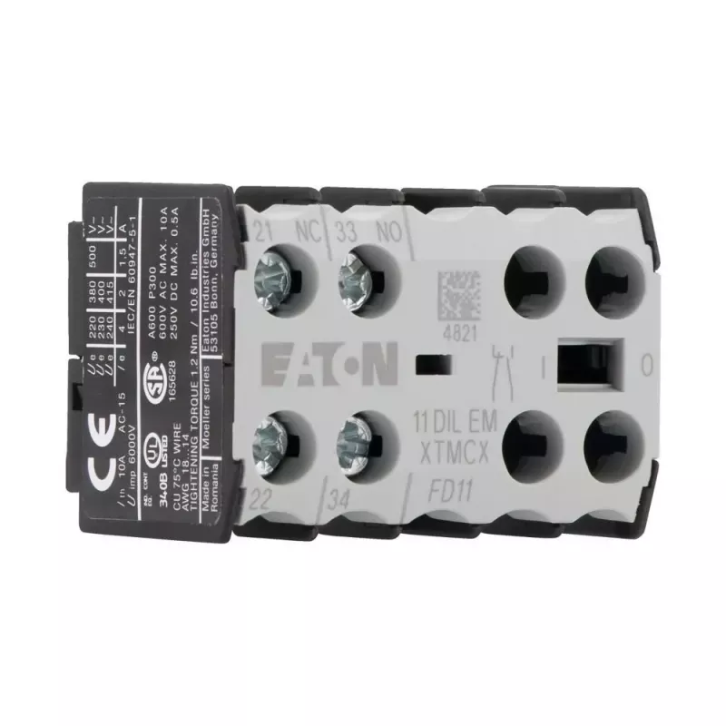 Eaton pomocný kontaktný blok 1NO+1NC 11DILEM 2-pólový nútene vedené kontakty 010080