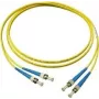GoodConnections LW-905ST Singlemode duplex ST/ST optický patch kábel, 9/125 µm OS2, 5 m, žltý