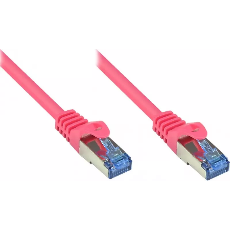 GoodConnections RNS® Cat. 6A S/FTP patch kábel s ochranou západky, bezhalogénový, purpurový, 20 m (8060-H200M)