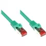 eStars CAT.6 S/FTP patch kábel, RJ45, zelený, 0,25 m ES1.1.0025GN