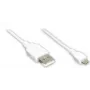 GoodConnections Alcasa USB 2.0 kábel, USB-A na Micro-USB B, 3 m, biely 2510-MB03W
