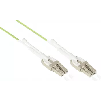 GoodConnections OM5 LC/LC duplex uniboot optický patch kábel, 5 m, LSZH, limetkovozelená LW-U815LC5