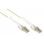GoodConnections OM5 LC/LC duplex uniboot optický patch kábel, 5 m, LSZH, limetkovozelená LW-U815LC5