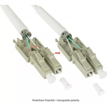 GoodConnections OM5 LC/LC duplex uniboot optický patch kábel, 5 m, LSZH, limetkovozelená LW-U815LC5