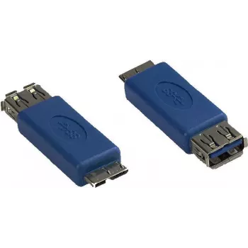 GoodConnections Alcasa USB-AD36 adaptérový kábel USB Micro-B konektor samec na USB-A konektor samica, 0,15 m, modrá