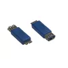 GoodConnections Alcasa USB-AD36 adaptérový kábel USB Micro-B konektor samec na USB-A konektor samica, 0,15 m, modrý