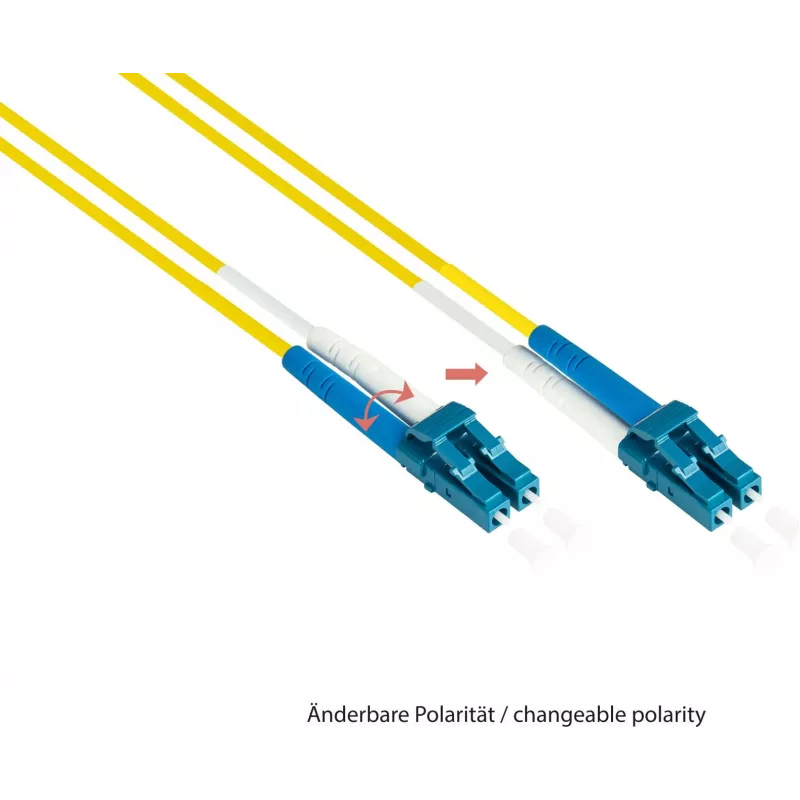 GoodConnections LW-930LS OS2 Singlemódový duplexný prepojovací optický kábel, LC/SC, 9/125, 30 m