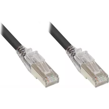 Good Connections Cat.6A S/FTP LSZH patch kábel s RNS Latch ochranou, čierna, 3 m 8060-HV030S