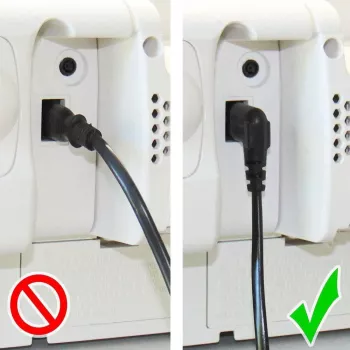 Good Connections euro napájací kábel, euro konektor samec na IEC C7 konektor samica, obojstranne 90° uhlový, biela, 0,75 m (1550-ZW007W)