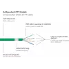 GoodConnections Alcasa 8080-005G Cat8.1 S/FTP patch kábel, 0,5 m, zelená