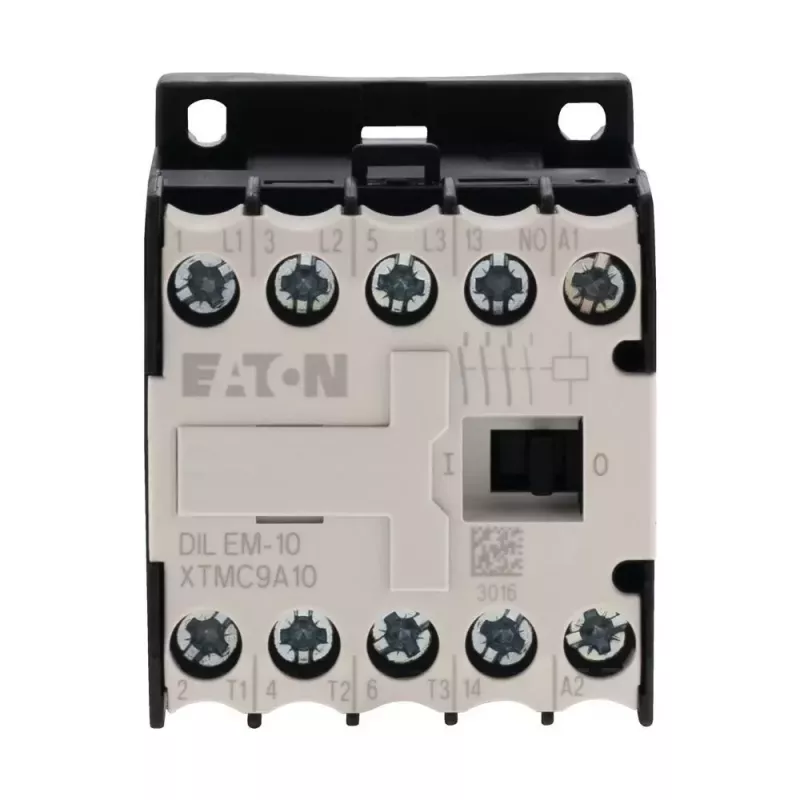 Eaton DILEM-10 mini stýkač 230V AC 50Hz / 240V AC 60Hz, 3-pólový, 9A, 1NO, 690V, DIN lišta 051786