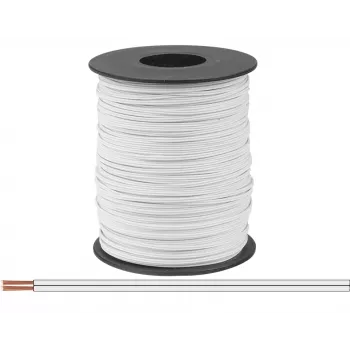 Donau Elektronik 114-55-100 Lanko 2 x 0,08 mm² biele 100 m