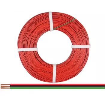Donau Elektronik 318-014-25 Lanko 3 x 0,14 mm² červené, čierne, zelené 25 m