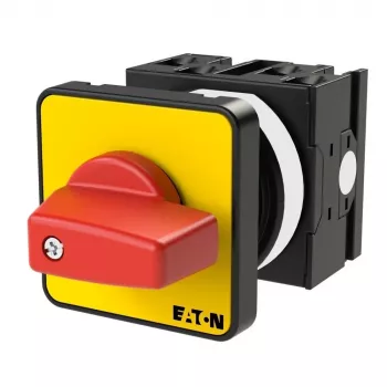 Eaton T0-2-1/E-RT 3-pólový vačkový spínač 20 A, IP65, červený/žltý 011082