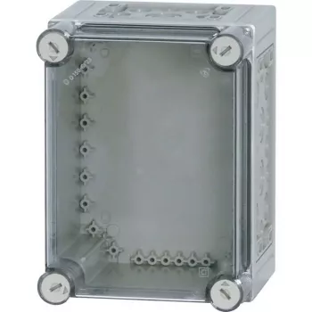 Eaton CI23E-150 izolované polykarbonátové puzdro s metrickými predlisovanými otvormi, IP65, sivé 021943