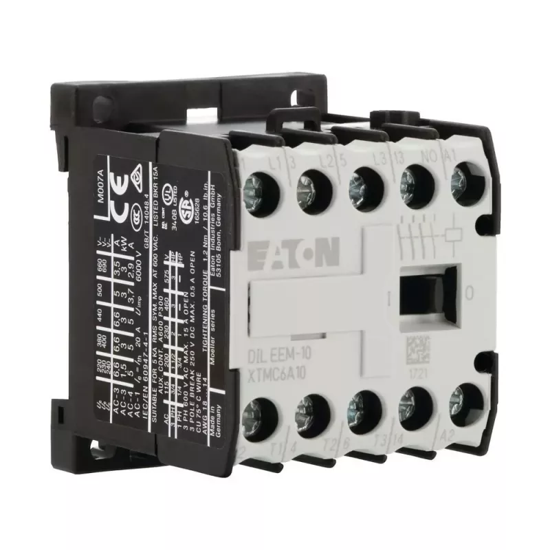 Eaton DILEEM-10-G 24V DC pomocný stýkač, 1NO, 690V, čierna/biela 051643
