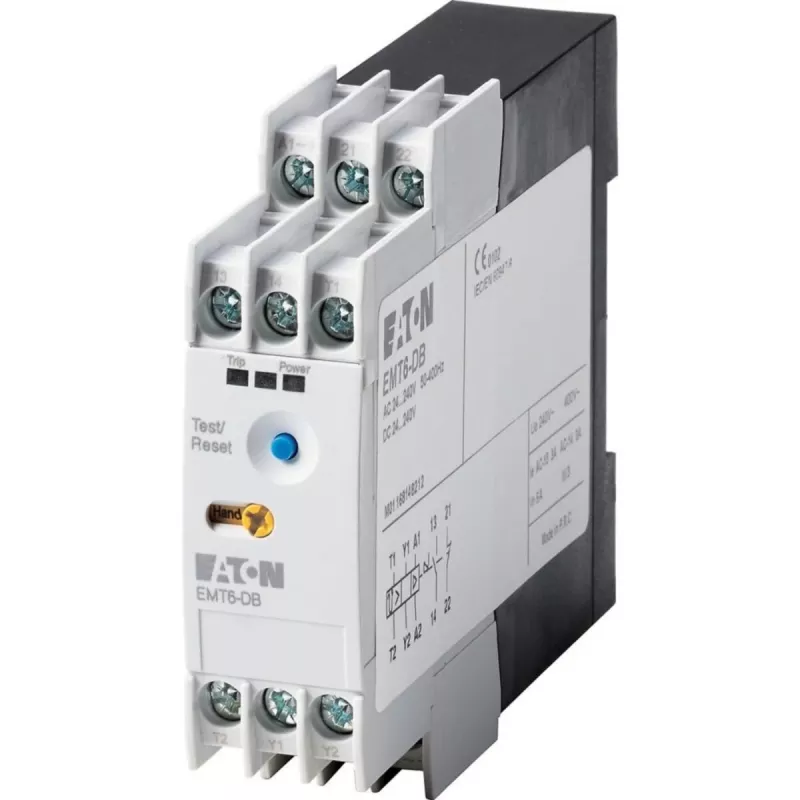 Eaton EMT6-DB elektronické relé ochrany motora, 230V AC, čierna/biela 066401
