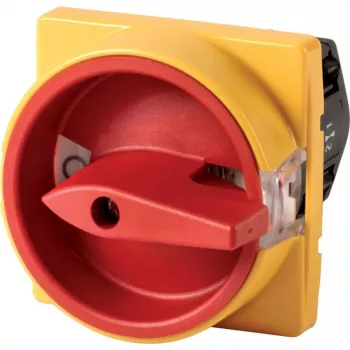 Eaton TM-1-8291/E/SVB 2-pólový otočný odpojovač zaťaženia, 25 A, IP65, červeno-žltá 045478