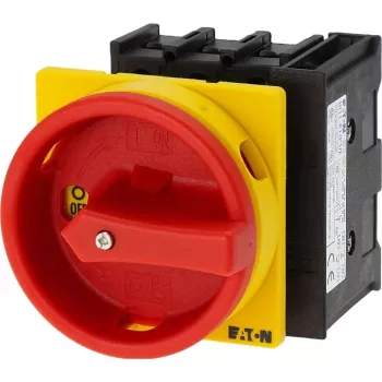 EATON P1-32/EA/SVB/HI11 hlavný vypínač, 3-pólový, 32 A, montáž do rozvádzača, červeno-žltá 072567