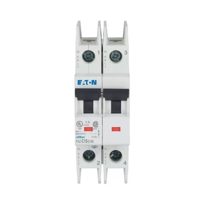 Eaton FAZ-C15/2-NA 15 A 2-pólový istič s charakteristikou C (MCB) 102169