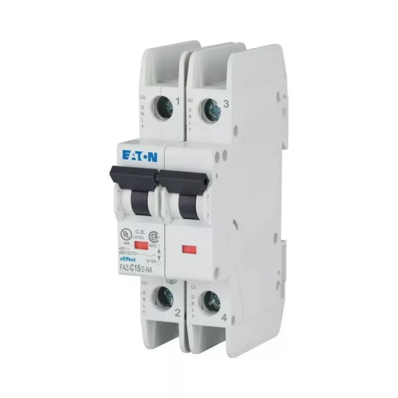 Eaton FAZ-C15/2-NA 15 A 2-pólový istič s charakteristikou C (MCB) 102169