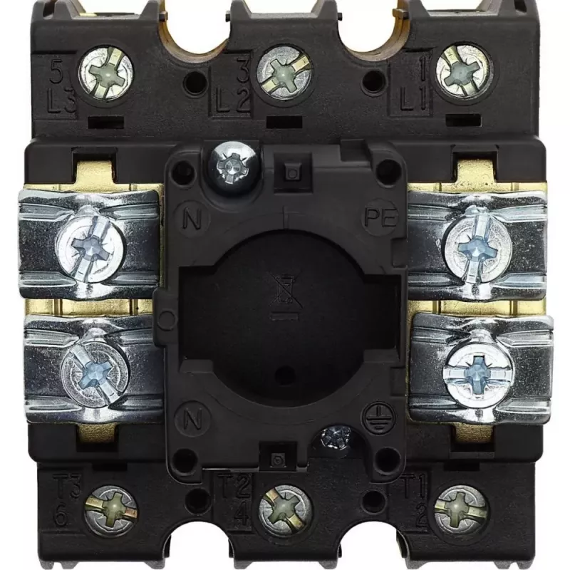 Eaton P3-100/EA/SVB 100 A 3-pólový uzamykateľný hlavný vypínač, červená/žltá