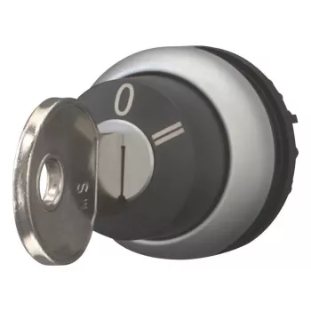 Eaton M22-WRS3-MS3 kľúčový prepínač, 3 polohy, aretovaný, 22,5 mm, čierna/strieborná 111774