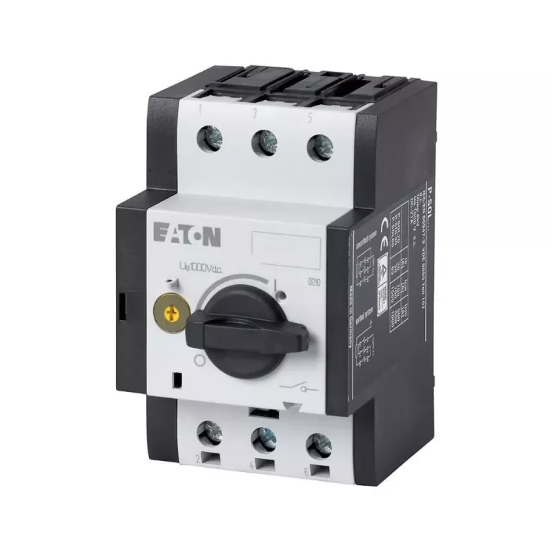 Eaton P-SOL30 2-pólový otočný hlavný vypínač, 32 A, čierny/biely 120935