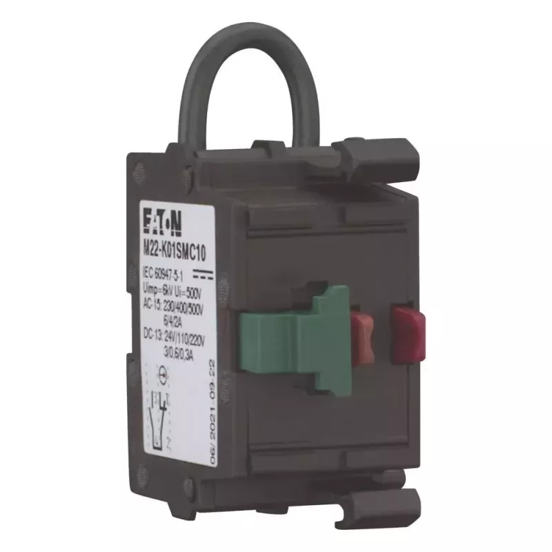 Eaton M22-K01SM kontaktný prvok, 1 NC, čelná montáž, skrutkové svorky 121472