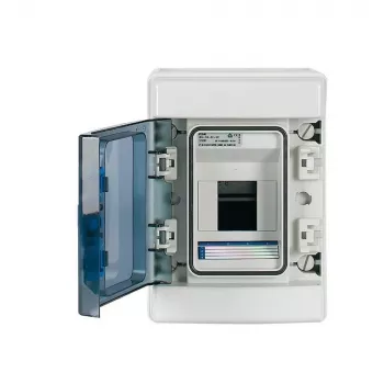 Eaton 174221 IKA-1/4-ST malý rozvádzač na omietku, 4 moduly, 1 rad, IP65, sivý