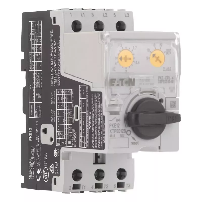 Eaton PKE12/XTU-4 motorový ochranný spínač, 3-pólový, 0,3-12 A, 690 V AC 121732