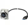 Eaton M30C-FUSB-60 vstavaná USB 3.0 Type-A zásuvka s 1,5 m káblom, kovový predný prstenec Y7-187084