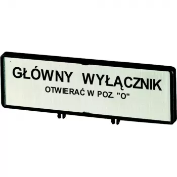 Eaton ZFS71-T0 držiak štítku s legendou, 30x30 mm, čierny, RMQ-Titan 205540